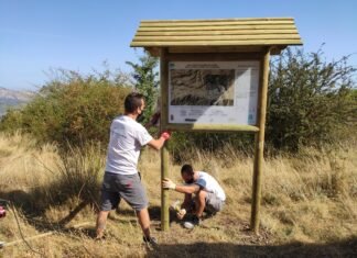 La Sierra de Aitana estrena señalización en el termino municipal de Confrides