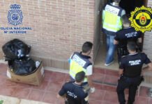 La Policía Nacional y la Policía Local de Elche detienen a cinco personas y desarticulan una organización criminal dedicada al cultivo y venta de marihuana