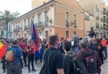 La Falange y España 2000 demostraron con éxito en Benimaclet su amor por España