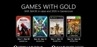 Anunciados los Games with Gold de noviembre 2020
