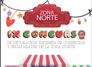 Alicante promueve las compras en la Zona Norte con un Concurso de Escaparatismo Navideño