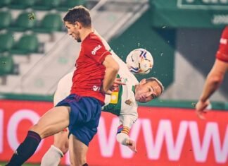 El Elche deja escapar dos puntos en el Martínez Valero frente al Osasuna de Pamplona