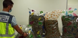 La Policía Nacional ha detenido en Alicante a ocho personas en distintas operaciones por tráfico de drogas durante la campaña de navidad