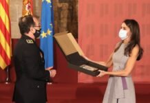 Su Majestad la Reina Doña Letizia recibió en audiencia a una representación de la Policía Local de Valencia