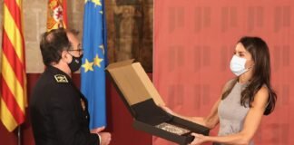 Su Majestad la Reina Doña Letizia recibió en audiencia a una representación de la Policía Local de Valencia