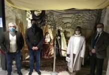Las Cofradías de Semana Santa de Alicante dan vida a la Navidad montando un Portal de Belén en una casa de la huerta alicatina