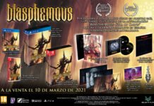 Se muestran las ediciones de Blasphemous que Selecta Play lanza en España