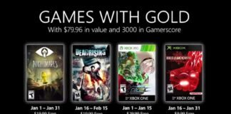 Anunciados los Games With Gold de enero de 2021