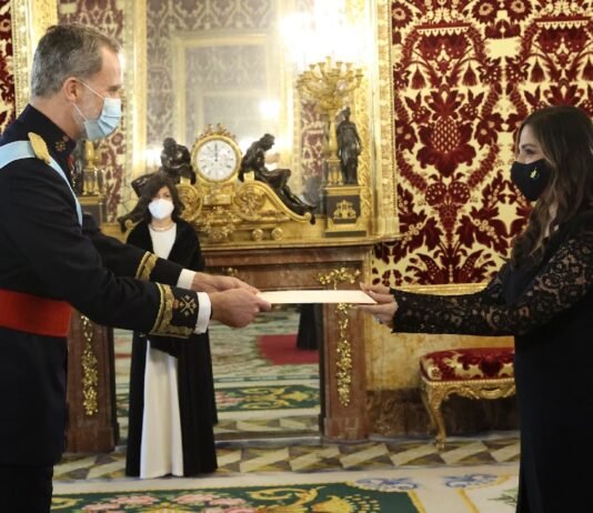 Su Majestad el Rey recibió las Cartas Credenciales de los nuevos embajadores de Mónaco, Letonia, Honduras, Chipre, Guinea Bissau, Uruguay y Ghana