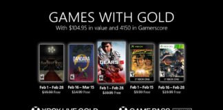 Anunciados los Games With Gold de febrero de 2021