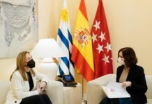Díaz Ayuso refuerza la colaboración institucional entre Madrid y Uruguay