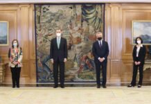 Su Majestad el Rey recibió en audiencia al Alto Comisionado de las Naciones Unidas para los Refugiados (ACNUR), Filippo Grandi, que visita oficialmente España