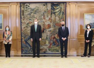 Su Majestad el Rey recibió en audiencia al Alto Comisionado de las Naciones Unidas para los Refugiados (ACNUR), Filippo Grandi, que visita oficialmente España