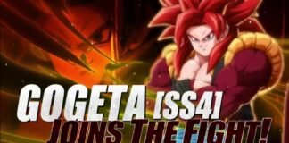 Gogeta SS4 estará disponible a partir del 10 de marzo en DRAGON BALL FighterZ