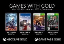 Llegan los Games With Gold de abril