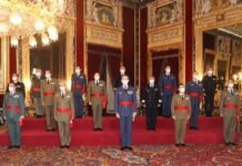 El Rey de España concede Audiencia militar a un grupo de Generales de Brigada y Contralmirantes
