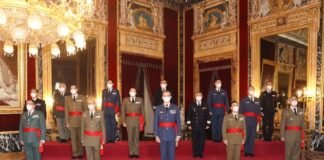 El Rey de España concede Audiencia militar a un grupo de Generales de Brigada y Contralmirantes