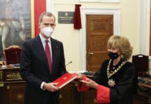 El Rey de España visita al Consejo de Estado con motivo de la presentación de la Memoria del año 2020