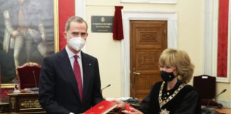 El Rey de España visita al Consejo de Estado con motivo de la presentación de la Memoria del año 2020