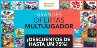 Hasta un 75% de descuento en más de 190 títulos multijugador para Nintendo Switch