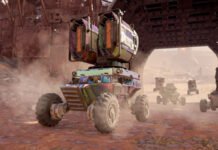 Drones en miniatura con enormes armas luchan en los páramos de Crossout