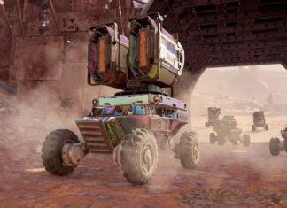 Drones en miniatura con enormes armas luchan en los páramos de Crossout