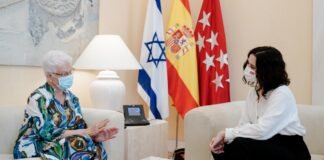 Díaz Ayuso se compromete con la embajadora de Israel a colaborar para erradicar el antisemitismo