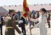 La Reina Letizia entrega la Enseña Nacional, en su modalidad de Estandarte, a la Academia de Aviación del Ejército de Tierra (ACAVIET)