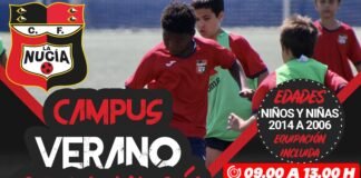 Llega el Campus de Verano del C.F.La Nucía, el mejor de España
