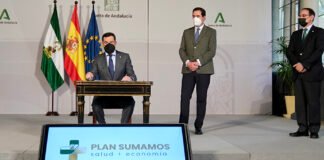 Junta de Andalucía y CEOE se unen en el Plan Sumamos Salud+Economía para colaborar en la lucha contra la pandemia