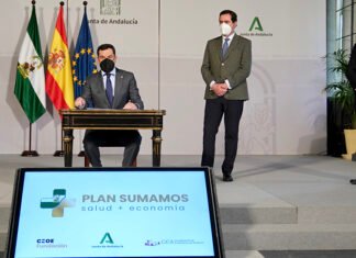 Junta de Andalucía y CEOE se unen en el Plan Sumamos Salud+Economía para colaborar en la lucha contra la pandemia