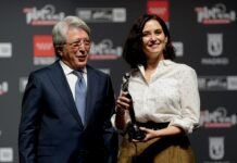 Díaz Ayuso recibe el reconocimiento de los Premios Platino por apoyar cine y cultura iberoamericana