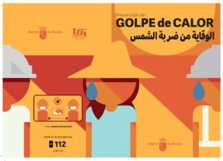 Empleo de Murcia centra la campaña de prevención del golpe de calor en los sectores de la agricultura y la construcción