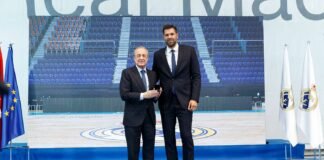 El Real Madrid homenajea a Felipe Reyes en la despedida de su carrera