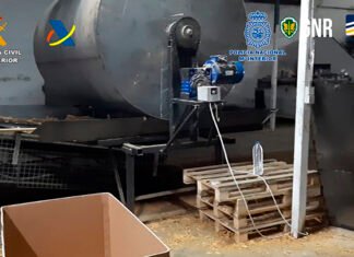 La Guardia Civil desarticula una organización especializada en la fabricación y comercialización fraudulenta de tabaco entre España y Portugal