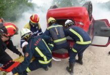 Integrantes de los cuerpos de bomberos de Castilla-La Mancha se forman en la atención sanitaria de emergencia para primeros intervinientes