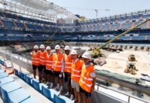 El Estadio Santiago Bernabéu va culminando fases para ser el mejor del mundo y hoy lo han comprobado parte de la plantilla del Real Madrid