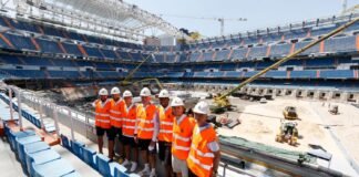 El Estadio Santiago Bernabéu va culminando fases para ser el mejor del mundo y hoy lo han comprobado parte de la plantilla del Real Madrid