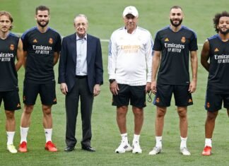 Florentino Pérez dio la bienvenida al Real Madrid en su retorno al Santiago Bernabéu