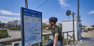 Turismo completa la señalización del tramo de la ruta cicloturista EuroVelo en la Región de Murcia