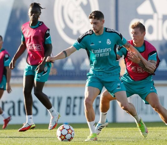 El Real Madrid realizó hoy su último entrenamiento antes de recibir al Sheriff de Moldavia en la Champions