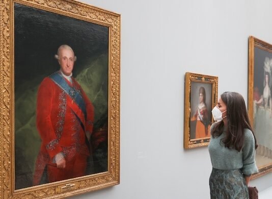 La Reina de España Doña Letizia inaugura en Suiza una exposición dedicada a la obra de Goya
