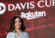 Díaz Ayuso da la bienvenida a las finales de la Copa Davis de tenis