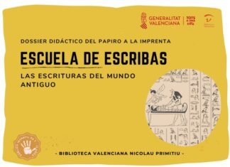 La Biblioteca Valenciana ofrece un taller infantil en línea sobre escrituras del mundo antiguo
