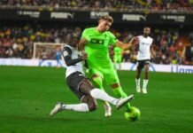 Un error arbitral asumido por el VAR impiden al Elche puntuar en Mestalla