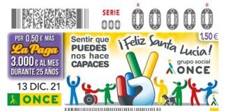 La ONCE reparte 1.365.000 euros con el cupón dedicado a la festividad de su patrona, Santa Lucía