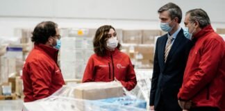 Díaz Ayuso presenta el operativo logístico y asistencial para los refugiados de Ucrania con el Hospital Zendal como epicentro para canalizar las ayudas