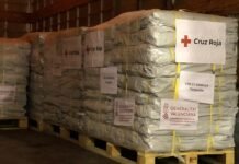 Cruz Roja envía un cargamento de artículos de primera necesidad para Ucrania financiado por el gobierno valenciano
