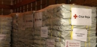 Cruz Roja envía un cargamento de artículos de primera necesidad para Ucrania financiado por el gobierno valenciano