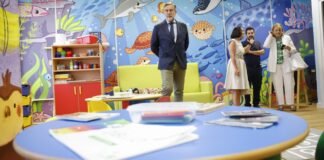 La Comunidad de Madrid habilita en los Juzgados de Plaza de Castilla unas instalaciones gratuitas para los menores mientras sus familiares realizan trámites